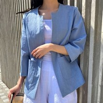퍼니걸스 1965 베이직 데일리 루즈핏 마 자켓 여성의류