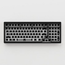 무접점 키보드 AkkoMONSGEEK M2 CNC DIY 키트 98 키 RGB 핫 스왑 사우스 페이싱 베어본 기계식 알루미늄 QMK 개스킷 마운트, 없음, 없음, Black
