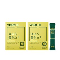 동국제약 유어핏 효소S 플러스 다이어트 곡물발효 소화효소 추천 레몬맛 곡물맛 식물유래 역가수치 40만 (30포) x 2박스, 90g, 2개