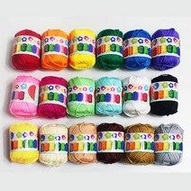 털실 50g 아크릴 실 뜨개질 공예 재료, 노랑