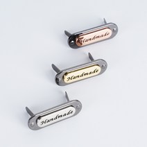 쎄비 2단 타원형 금속라벨 (35x12mm) (낱개), 골드 (50511)