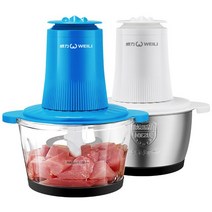마늘 분쇄기 푸드 프로세서 수동 Mincer 주방 믹서기 블렌더 블랜더 쥬서기 멀티쿠커 주방기구기 블렌더 블, 02 white glass