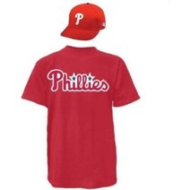 Philadelphia Phillies 캡 amp Youth Small Jersey MLB Licensed 복제 콤보 세트