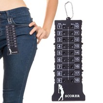 골프 카운터 계산기 측정기 18 홀 골프 스트로크 퍼트 점수 카드 카운터 표시기 키 체인 포함 환경 2022, 한개옵션0