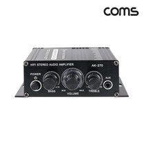 Coms Hi-Fi 오디오 앰프 20Wx2 사운드/JA142/AUX 입력 지원/Amplifier/2채널 오디오 출력/간편 다이얼 조절, 정드림닷컴 본상품선택, 정드림닷컴 본상품선택