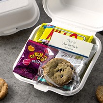 나쿠 풍성한 수제쿠키 도시락 답례품 간식박스, 단품