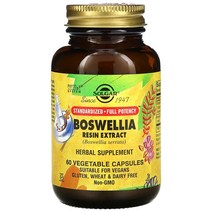 솔가 [5개 SET] 보스웰리아 60정 (베지캡슐) Solgar Standardized Full Potency Boswellia 60vcaps, 1개
