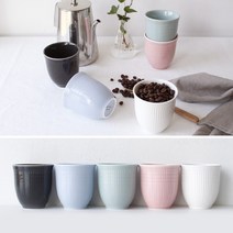 국산 메레신 프랑스 도자기 디자인 손잡이 없는 미니 물컵 1p 260ml, 화이트, 1개