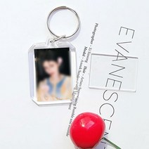 아크릴 키링 자동차 차 가방 양면 커플 포토 사진, 상품선택, 1아크릴홀더-직사각형