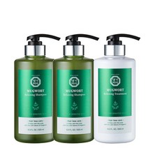 [댕기머리]쑥 샴푸 500ml 2개 + 쑥 트리트먼트 500ml, 없음