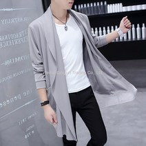 WARM남자트렌치코트 바람막이옷 남성중 롱타입 2020뉴타입 봄가을 망토 무릎을넘기는 여름시즌 얇은타입 외투남성