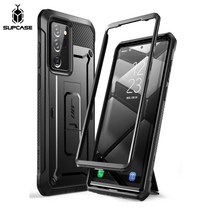 Supcase 갤럭시 노트20 5G / 노트20울트라 케이스 핸드폰케이스 스탠드, 블랙