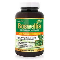 보스웰리아 3300mg 120식물성캡슐 10배 농축 보스웰릭산 브로멜라인 피퍼린 허바캐나다, 1병/120정