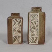 우리도예 국산여주도자기화병(상세설명사이즈확인), 분사각 소품화병세트