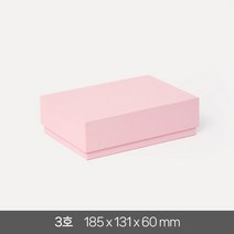 고급 선물 상자 3호 답례품 싸바리 패키지 기프트 포장 무지 국산 케이스, 핑크 1개