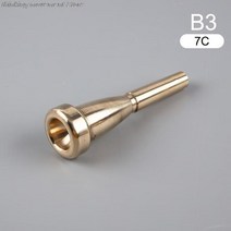 트럼펫 금관악기 전문 마우스 피스 Meg 3C/5C/7C 크기 바흐 초급 뮤지컬, [05] Gold5C