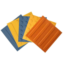 시각장애인용 점자블록 바닥 보도블럭 지하철 공항, 중공 회색 점 25x25CM