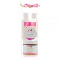 Pure Fiji 스파 선물 바디 상자 슈가 글로우 각질제거 스크럽 목욕바디 오일 버터바디로션 샤워 세트