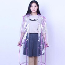 긴 투명 EVA 비옷 불 침투성 방수 재킷 하이킹 여행 캠핑 성인 남성 비옷 패션