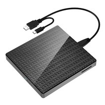 외부 CD DVD 드라이브 Typec USB3.0 휴대용 CD DVD +/- RW 드라이브 플레이어 Rewriter 버너 노트북 바탕 화면에 대한 SD TF 슬롯이있는, 하나, 검은 색