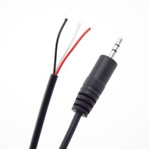 25CM 2.5mm 모노 3 극 4 커넥터 케이블 남성 여성 플러그 3pin 연장 와이어 DIY 수리 어댑터, 2.5mm 3pole male_1 Piece