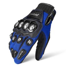 MADBIKE 오토바이 장갑 남자 여름 승마 Luvas 모토 사이클링 통기성 메쉬 패브릭 사이클 Guantes, XXL, 블루