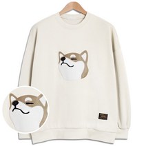 [당일출고] 보들보들 시바 오버핏 맨투맨 (SCC5375PT)