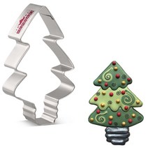 크리스마스스노우볼 워터볼KENIAO 크리스마스 싱글 쿠키 커터-겨울 비스킷 퐁당 빵 샌드위치 몰드-스테인레, 09 tree