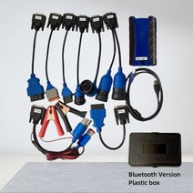 자동차도구수리 도구 상자 공구 자동차도구수리 USB 블루투스 디젤 트럭 진단 OBD 오류 진단 감지기 NEXIQ 2 링크 스캐너 도구, 4.BLUE Plastic Box