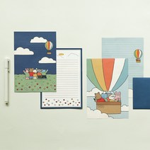 데일리 레터 마이 버디 일러스트 편지지 편지 봉투, 02Picnic