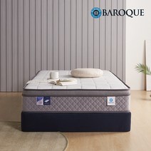 바로크가구 비발디 봄 26cm 유로탑 본넬스프링 침대 매트리스 S, 그레이