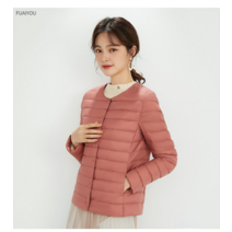 FUAIYOU 여성용 경량 덕다운 오리털 자켓 여성숏패딩