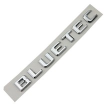 메르세데스 ML 350 블루텍 엠블럼 자동차 후면 트렁크 배지 3D ABS 크롬 문자 W166 C180 E200 GLK250 액세, 02 Chrome