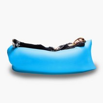 비치백 에어 베드 쿠션 캠핑 매트 휴대용 침대 쇼파 빈백 공기침 야전 좌식 릴렉스체어, 오렌지