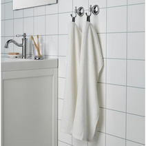 이케아 세면타올 DIMFORSEN 딤포르센 세면타올 화이트 40x70 cm bathroom towels white, 1 세트 (2 개)