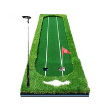 골프퍼팅매트 퍼팅연습기 PGM GL009 휴대용 3m 실내 골프 퍼팅 그린 스윙 트레이너 세트 PP 페어웨이 잔디 보조 거실 사무실 홈 매트 액세서리, [02] 0.75X3