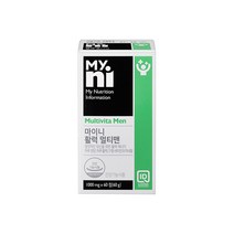 일동제약 마이니 남성 멀티비타민 미네랄 영양제 활성 비타민 b1 b2 b6 b12 비타민비 복합 비타민d 아연 요오드 셀레늄 엽산 마그네슘 옥타코사놀 홍삼 식약청 인증 멀티맨 포맨, 1EA