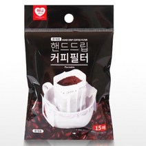 [qq] 휴대용 핸드드립 여과지 필터 15매입 커피 거름망 추출 드립 필터 가정용 핸드드립