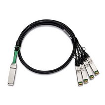 HPC Optics Compatible with Dell EMC DAC-QSFP-4SFP-10G-1M 40G QSFP to 4xSFP+ Breakout Twinax Cable |, 1