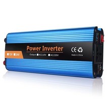 순수정현파인버터 차량용 태양광 인버터 시거잭 2600W 인버터 12V/24V/36V/48V/60V 500W 휴대용 모바일 전, 07 2000W 12V
