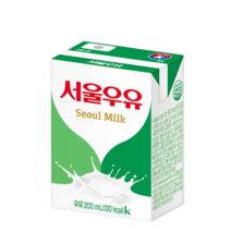 서울우유 멸균 흰우유 200mlX48팩-멸균우유, 달콤한 서울우유 멸균 흰우유 20, 48개, 200ml