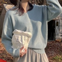 반해써 7color 심플 브이넥 니트 T_YW1026