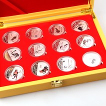 십이지신 기념주화 실버아트 12종 프리미엄 디바이드, 혼합색상