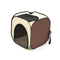 강아지털말리기 강아지에어탱크 강아지 고양이 드라이기 드라이룸 펫드라이룸 휴대용 개 애완 동물 건조 상자 헤어 드라이어 케이지 텐트 목욕 손질 집 방, 베이지 커피