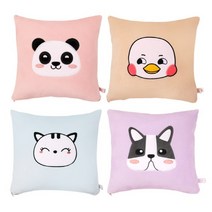 토이웍스 캐릭터 사각 쿠션 (2) 35cmx35cm 20종, 티벳여우_인디핑크