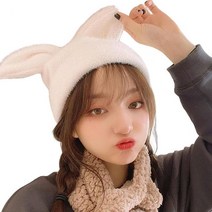 골프의류 골프웨어 비니 모자 가장자리 없음 겨울 여성 레이디 걸스 토끼귀