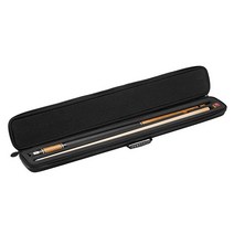 Casemaster 당구 풀 케이스 옥스포드 고중량 폴리에스터 패딩 처리된 개의 완전한 피스 보관 버트 샤프트 트림 [미국 직배송], Black with Black Trim