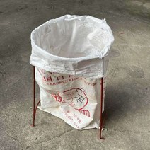 쓰레기처리대 톤백거치대 수거대 마대 농업용 공장, 고리 원형 35x65 cm