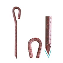 국산 쇠말뚝 철근말뚝 철근팩 단조팩 주문제작, 쇠말뚝 50cm (두께 13mm)