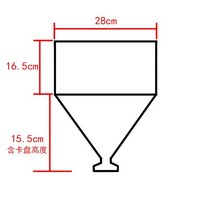스테인레스깔때기 대형 액체포장 분말포장 스텐 주방, 13리터